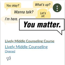 Lively Middle Counseling Blend page